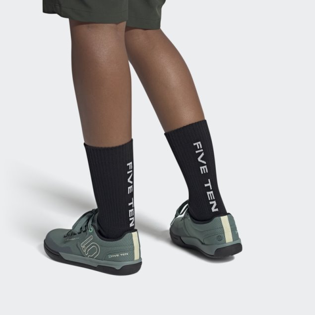 Zapatos De Lona Para Bicicleta De Montaña Adidas Hazy Emerald Five Ten Freerider Pro