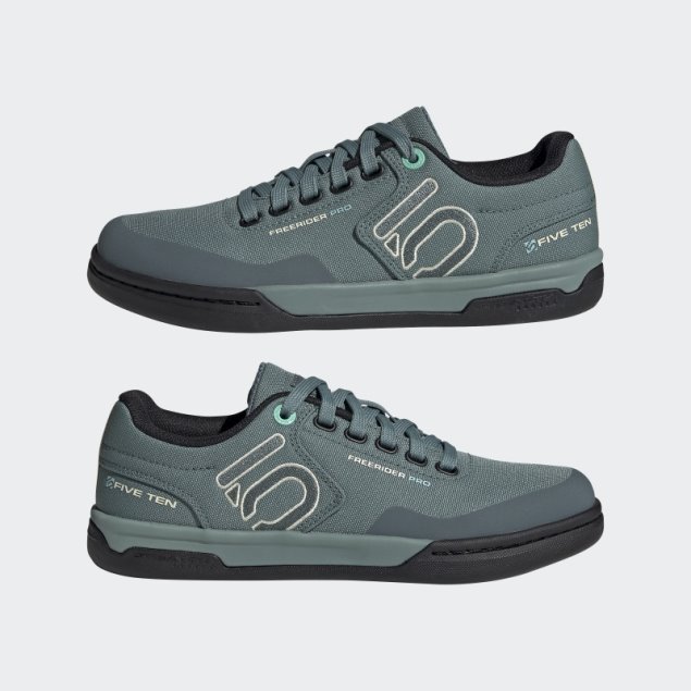Five Ten Freerider Pro Lona Mountain Bike Zapatos Hazy Esmeralda Adidas