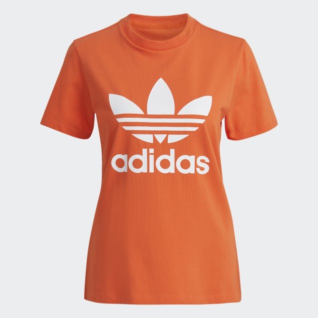Camiseta Naranja Adidas Adicolor Classics Trefoil