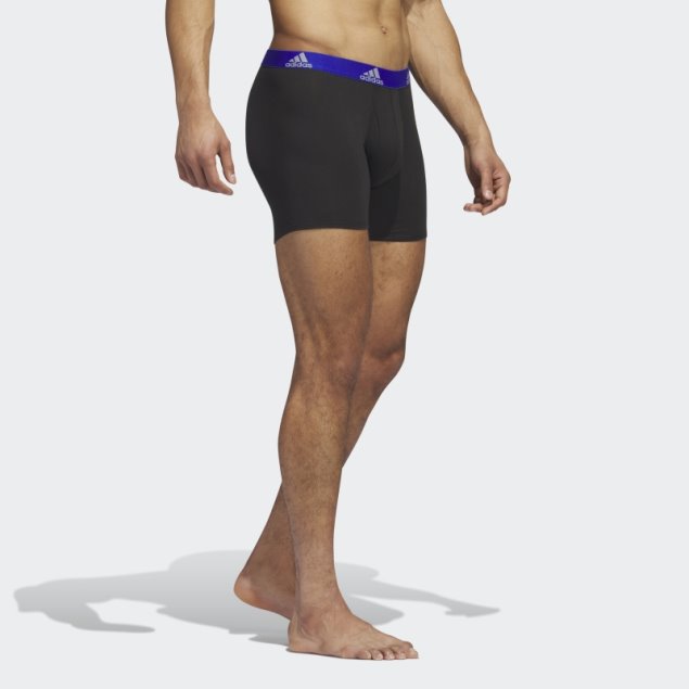 Calzoncillos Bóxer De Algodón Elástico 3 Pares Negro Adidas Fashion