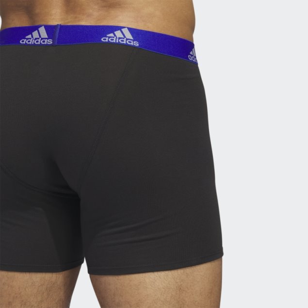 Calzoncillos Bóxer De Algodón Elástico 3 Pares Negro Adidas Fashion