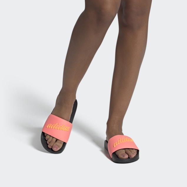 Chanclas De Ducha Adidas Adilette Rojo ácido