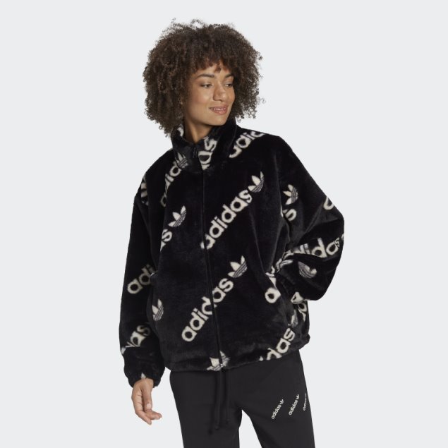 Chamarra Adidas Negra De Piel Sintética