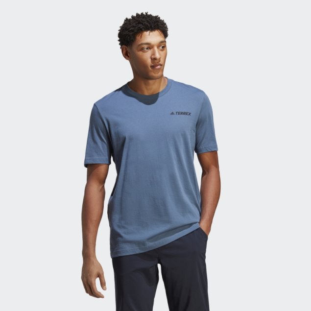 Camiseta Terrex Mountain Graphic Adidas Acero
