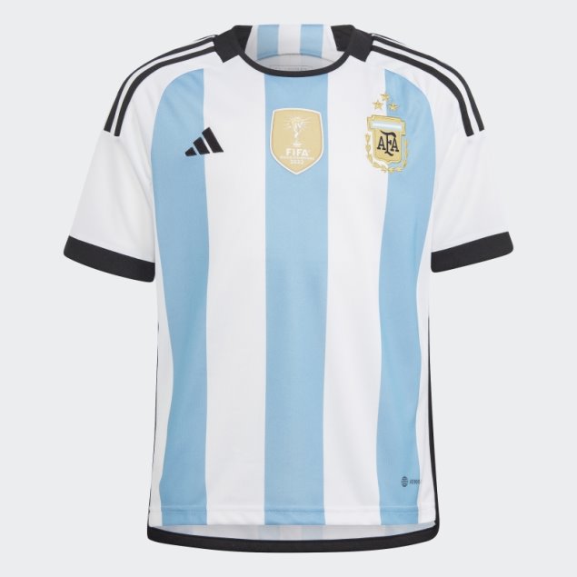 Camiseta Adidas Argentina 22 Winners Primera Equipación Júnior Blanco