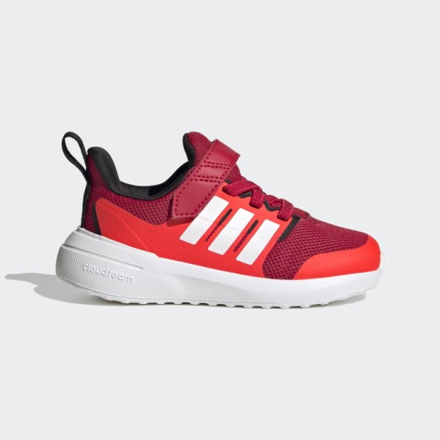 Zapatillas Adidas Fortarun 2.0 Cloudfoam Con Cordones Escarlata
