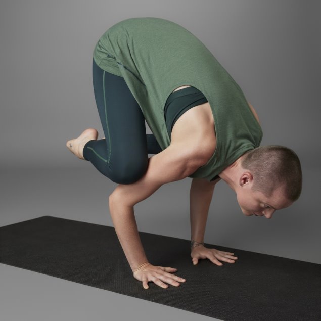 Camiseta Sin Mangas Adidas Verde óxido Autentico Equilibrio Yoga