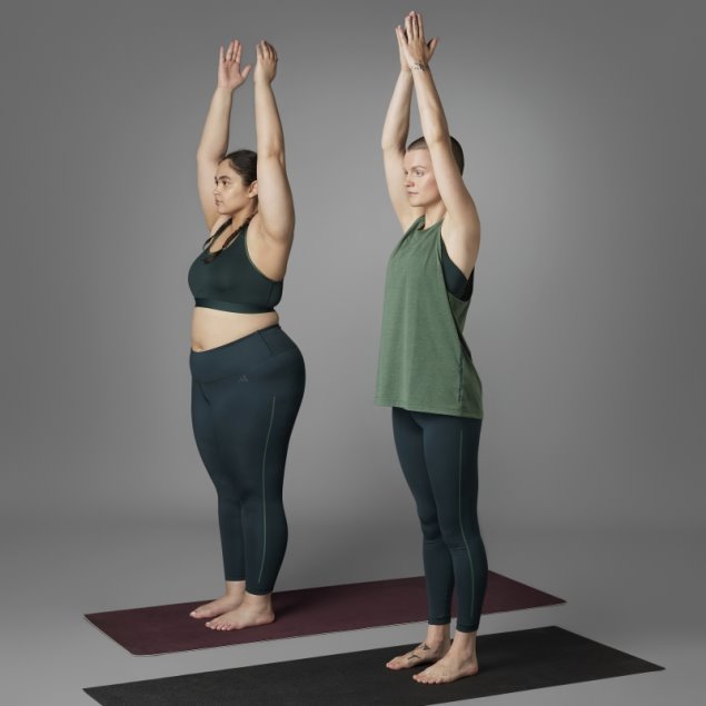 Camiseta Sin Mangas Adidas Verde óxido Autentico Equilibrio Yoga