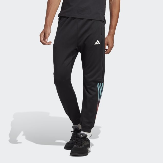 Pantalones De Entrenamiento De 3 Rayas De Iconos De Tren Adidas Negro
