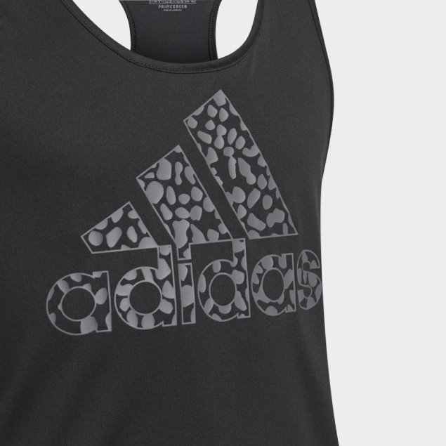 Camiseta Sin Mangas De Leopardo Diseñada Para Mover Adidas Negra Caliente