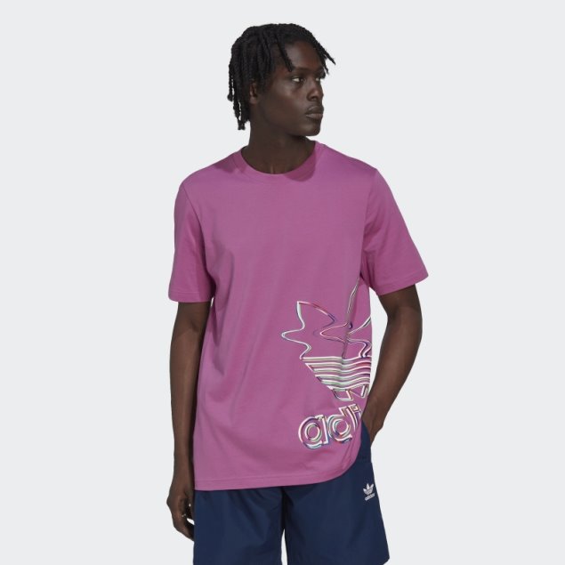 Camiseta Hyperreal Manga Corta Lila Adidas