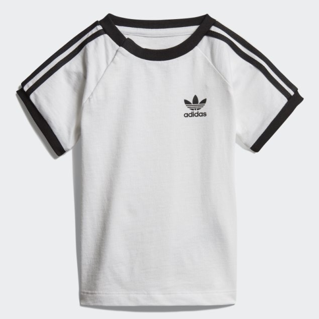 Camiseta 3 Rayas Adidas Blanca