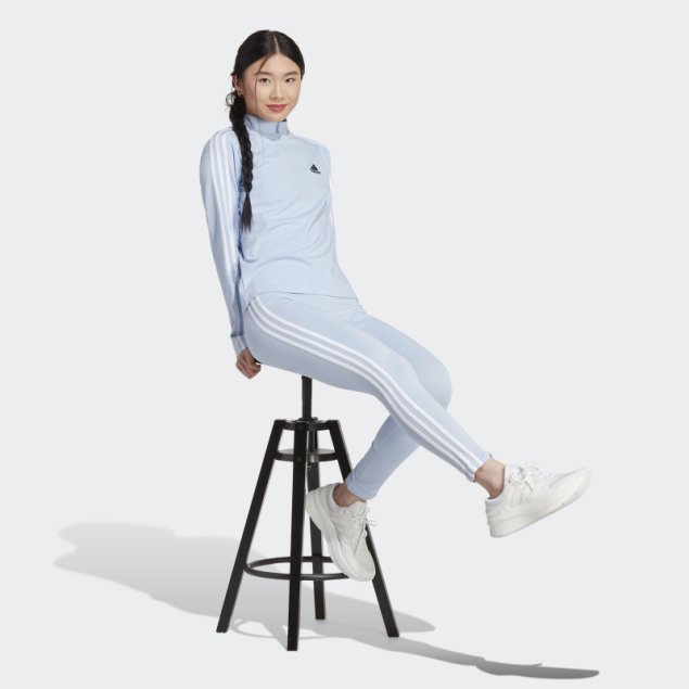 Polainas Adidas 3 Rayas Azul Amanecer