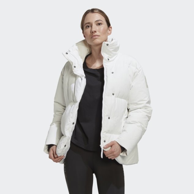 Gran Baffle Abajo Chaqueta Adidas Blanco