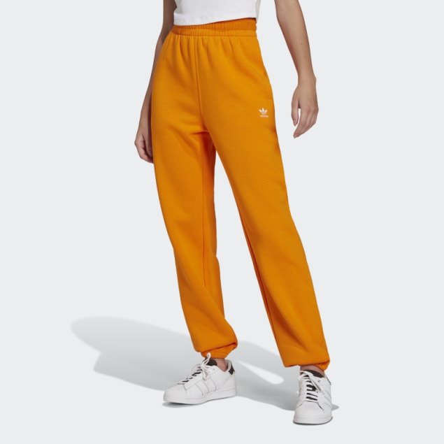 Joggers De Forro Polar Adicolor Essentials Adidas Naranja