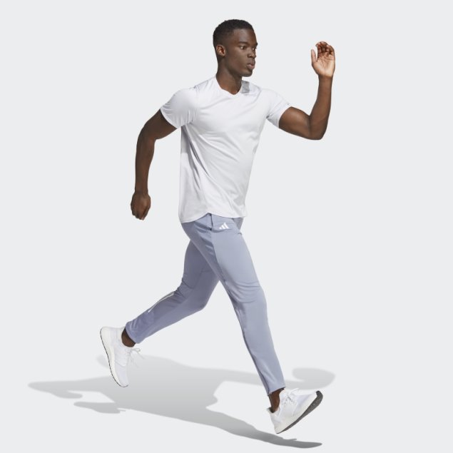 Pantalón Adidas Astro Violeta Plata Maratón Boston 2023