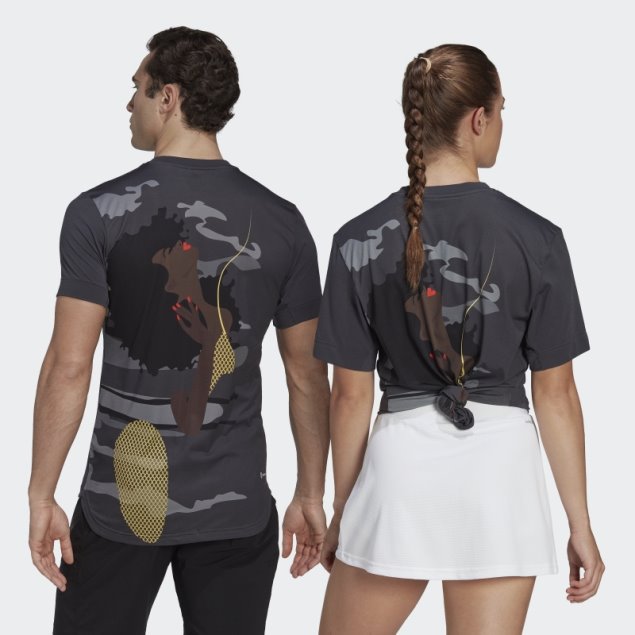 Camiseta Gráfica Carbon Tennis New York Adidas