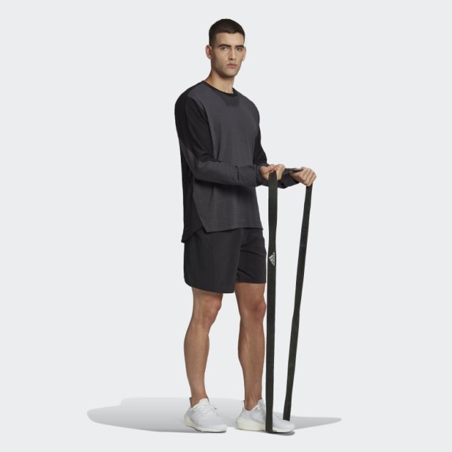 Camiseta De Entrenamiento De Bienestar Negra De Manga Larga Adidas