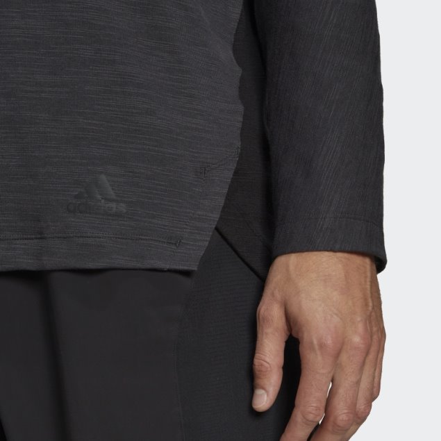 Camiseta De Entrenamiento De Bienestar Negra De Manga Larga Adidas