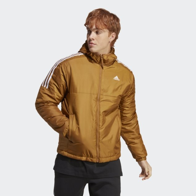 Chaqueta Con Capucha Y Aislamiento Esencial Adidas Bronce