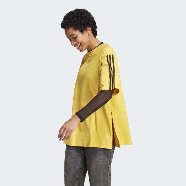 Camiseta De Baile Extragrande Adidas Oro