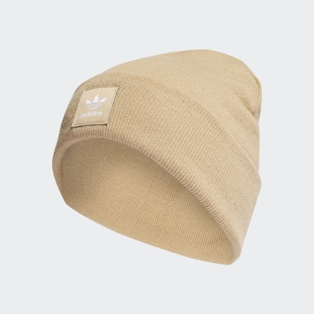 Gorro Con Vuelta Adicolor Beige Adidas