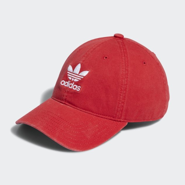 Gorra Holgada Con Tira Trasera Adidas Escarlata