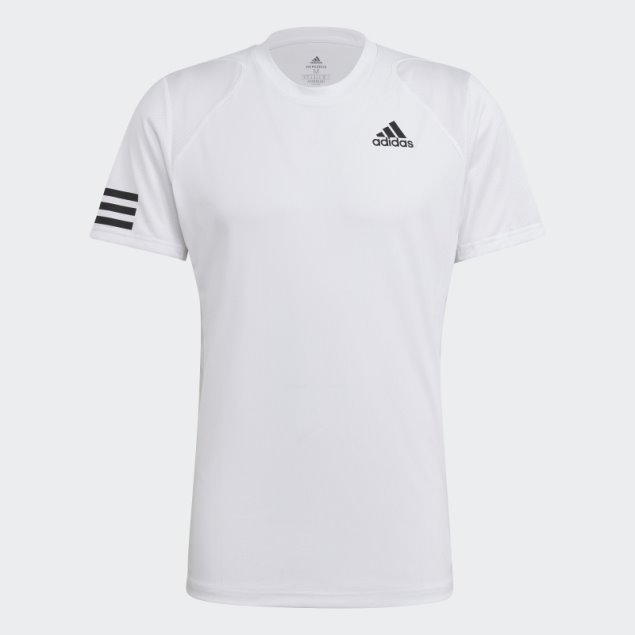 Camiseta Club Tennis 3 Rayas Blanco Adidas