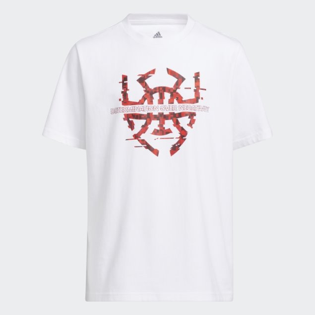 Blanco Donovan Mitchell D.o.n. Número 4 Camiseta Adidas