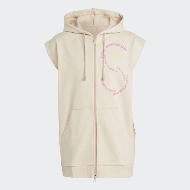 Adidas By Stella Mccartney Sportswear Sudadera Con Capucha Sin Mangas (género Neutral) F Beige Caliente