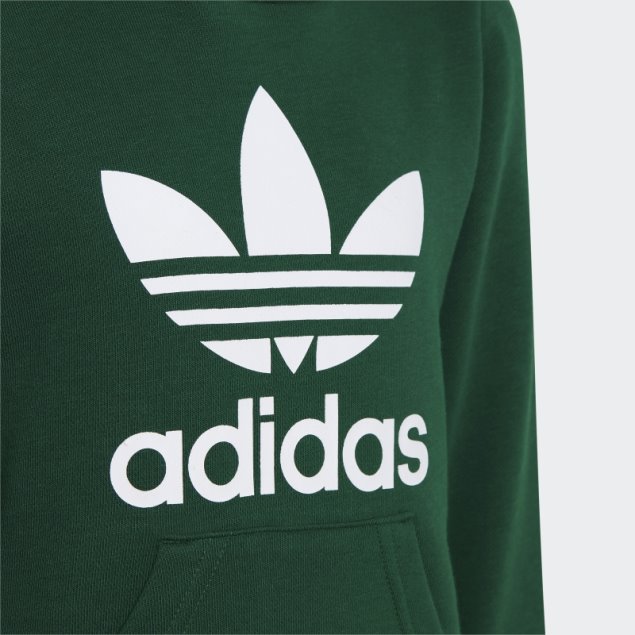 Adidas Conjunto Con Capucha Verde Oscuro Adicolor