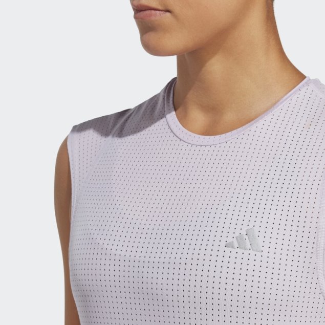 Adidas Camiseta De Running Rápido Amanecer Plateado