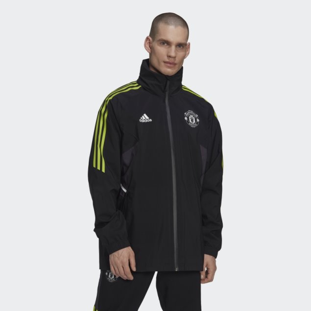 Chaqueta Impermeable Adidas Manchester United Condivo 22 Negra