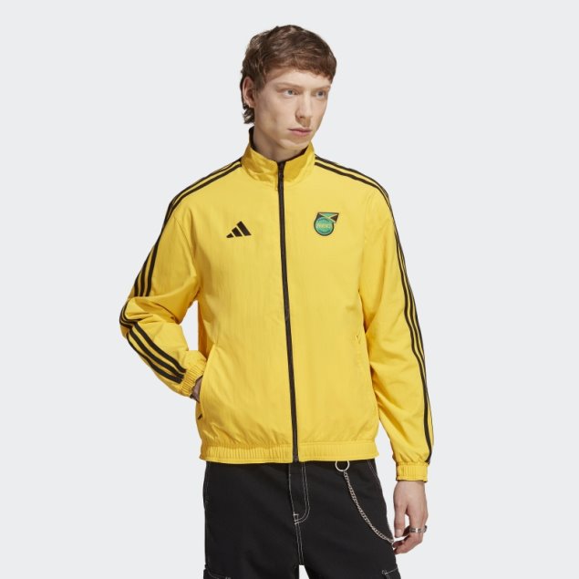 Adidas Jamaica Himno Chaqueta Negro Caliente