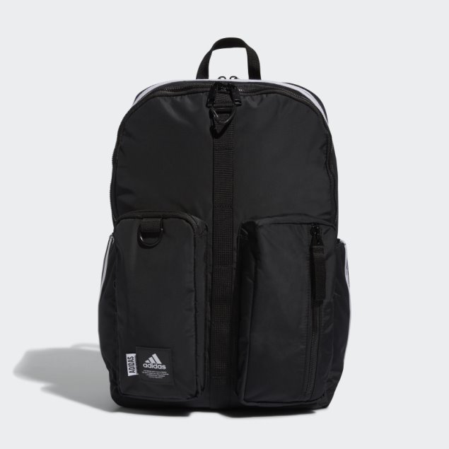 Mochila Adidas Icónica 3 Rayas Negra