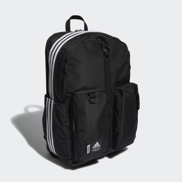 Mochila Adidas Icónica 3 Rayas Negra