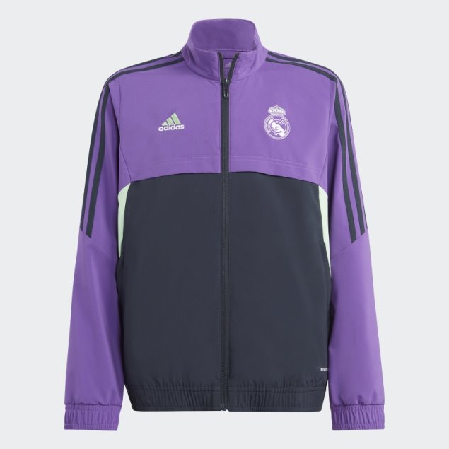 Sudadera Morada De Presentacion Condivo 22 Del Real Madrid Adidas