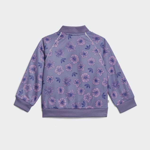 Sudadera Floral Conjunto Lila Adidas