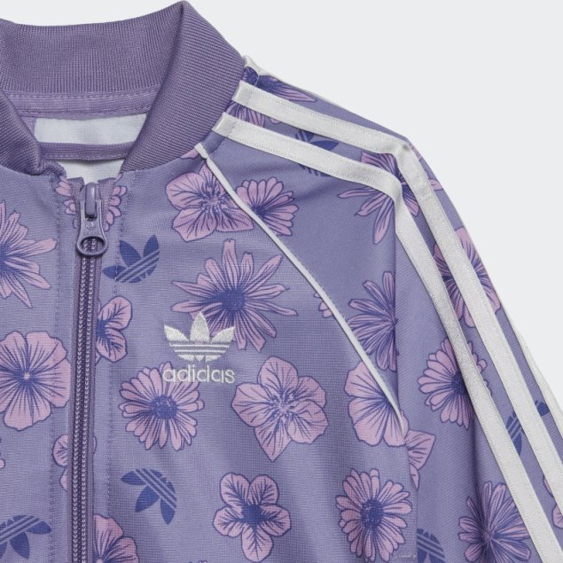 Sudadera Floral Conjunto Lila Adidas