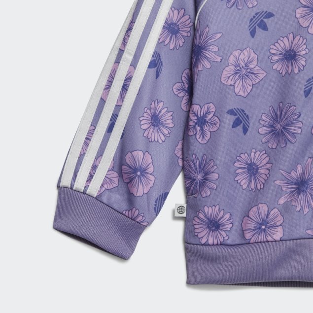Sudadera Floral Conjunto Lila Adidas