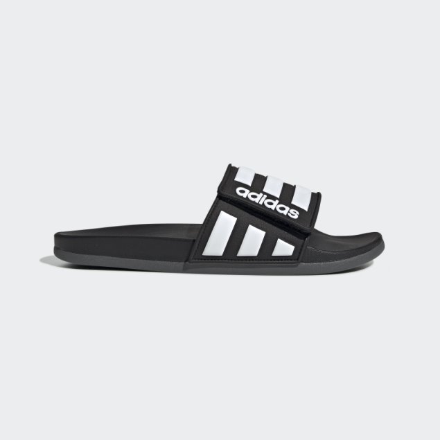 Negro Adidas Adilette Confort Chanclas Ajustables
