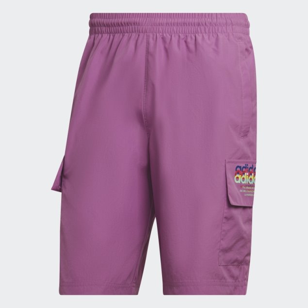 Shorts Adidas Hyperreal Cargo Lila