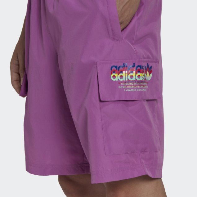 Shorts Adidas Hyperreal Cargo Lila