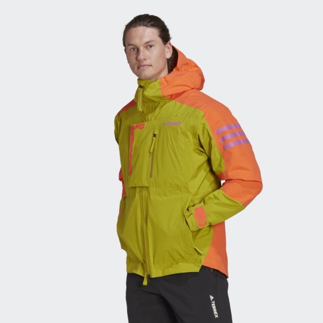 Verde Oliva Adidas Terrex Xploric Rain.rdy Chaqueta De Senderismo