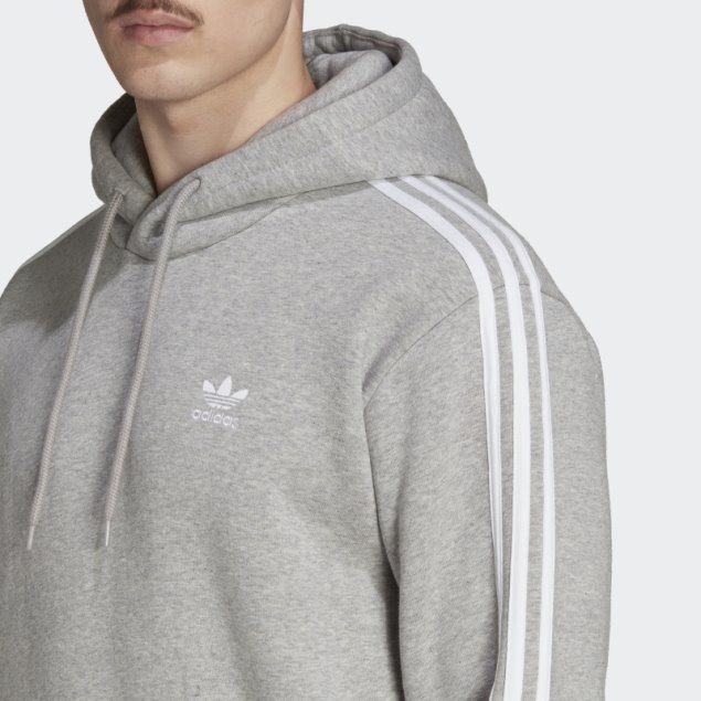 Sudadera Con Capucha Adicolor Classics 3 Rayas Gris Medio Adidas