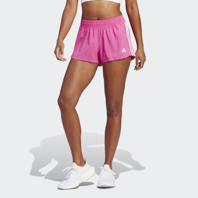 Adidas Pacer 3-stripes Woven Shorts Fucsia