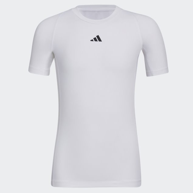 Camiseta Techfit Manga Corta Blanca Adidas