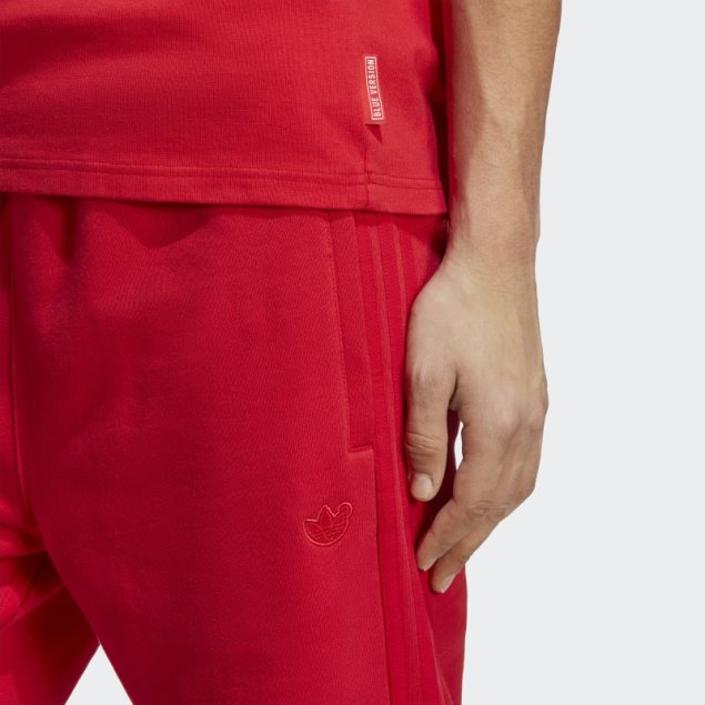 Adidas Escarlata Versión Azul Pantalones De Chándal Esenciales