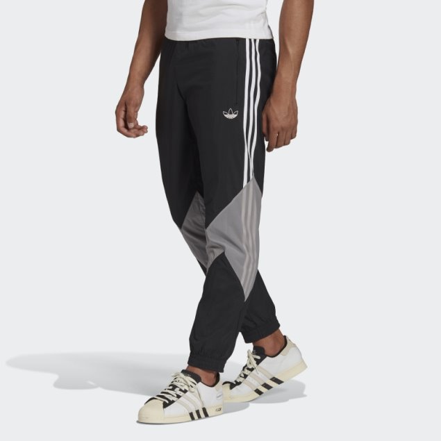 Negro Adidas Sprt Lightning Pantalones De Chándal Caliente