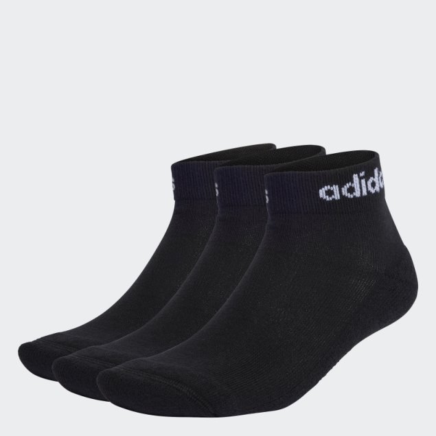 Calcetines Tobilleros Linear Calcetines Acolchados 3 Pares Negro Adidas